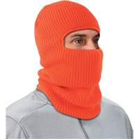 Masque balaclava pour cong&eacute;lateur en tricot c&ocirc;tel&eacute; &agrave; 2 couches N-Ferno, Acrylique, Orange NTL Industrial