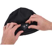 N-Ferno&reg; Winter Skull Cap with LED Rechargeable Light, Fleece Lining, One Size, Black NTL Industrial