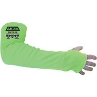 High Cut-Protection Sleeve, HPPE/Polyester/Spandex/Stainless Steel, 18", ASTM ANSI Level A6/EN 388 Level F, Green NTL Industrial
