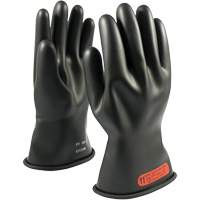 NOVAX&reg; Rubber Insulating Glove with Straight Cuff, ASTM Class 0, Size 6, 11" L NTL Industrial