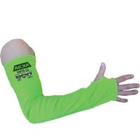 High Cut-Protection Sleeve, HPPE/Polyester/Spandex/Stainless Steel, 22", ASTM ANSI Level A6/EN 388 Level F, Green NTL Industrial