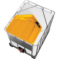 Grand entonnoir jaune en poly&eacute;thyl&egrave;ne r&eacute;sistant aux produits chimiques pour GRV, capacit&eacute; de 3,9 gal. NTL Industrial