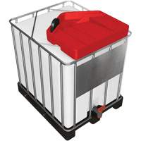 Grand entonnoir rouge en poly&eacute;thyl&egrave;ne r&eacute;sistant aux produits chimiques pour GRV, capacit&eacute; de 3,9 gal. NTL Industrial