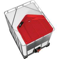 Grand entonnoir rouge en poly&eacute;thyl&egrave;ne r&eacute;sistant aux produits chimiques pour GRV, capacit&eacute; de 3,9 gal. NTL Industrial