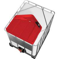 Grand entonnoir rouge en poly&eacute;thyl&egrave;ne r&eacute;sistant aux produits chimiques pour GRV, capacit&eacute; de 3,9 gal. NTL Industrial