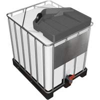 Grand entonnoir gris en poly&eacute;thyl&egrave;ne r&eacute;sistant aux produits chimiques pour GRV, capacit&eacute; de 3,9 gal. NTL Industrial