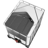 Grand entonnoir gris en poly&eacute;thyl&egrave;ne r&eacute;sistant aux produits chimiques pour GRV, capacit&eacute; de 3,9 gal. NTL Industrial