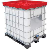 Entonnoir GRV pleine grandeur de 30 gal en poly&eacute;thyl&egrave;ne rouge r&eacute;sistant aux produits chimiques NTL Industrial