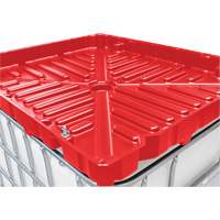 Entonnoir GRV pleine grandeur de 30 gal en poly&eacute;thyl&egrave;ne rouge r&eacute;sistant aux produits chimiques NTL Industrial