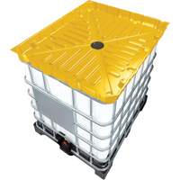 Entonnoir GRV pleine grandeur de 30 gal en poly&eacute;thyl&egrave;ne jaune r&eacute;sistant aux produits chimiques NTL Industrial