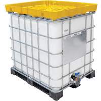 Entonnoir GRV pleine grandeur de 30 gal en poly&eacute;thyl&egrave;ne jaune r&eacute;sistant aux produits chimiques NTL Industrial