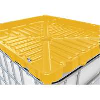 Entonnoir GRV pleine grandeur de 30 gal en poly&eacute;thyl&egrave;ne jaune r&eacute;sistant aux produits chimiques NTL Industrial