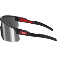 Wraparound Safety Glasses with Dual Coat Lens, Red/Mirror Lens, Anti-Scratch/Polarized, ANSI Z87+/Meets/Exceeds CSA Z94.3 NTL Industrial