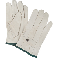 Standard-Duty Ropers Gloves, Medium, Grain Cowhide Palm SM589 | NTL Industrial