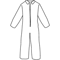 Pyrolon<sup>®</sup> Plus 2 Disposable FR Coveralls, Small, Blue, FR Treated Fabric SN339 | NTL Industrial