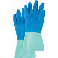 Protector Gloves, Size 2X-Large/10/10.5, 13" L, Nitrile, Flock-Lined Inner Lining, 28-mil NTL Industrial