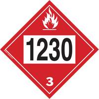 1230 Methanol TDG Placard, Plastic NTL Industrial