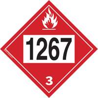 1267 Petroleum Crude Oil Flammable Liquid TDG Placard, Adhesive Vinyl NTL Industrial