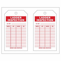 &eacute;tiquettes de rapport d'inspection, Polyester, 4" la x 7" h, Anglais NTL Industrial