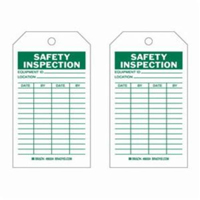 &eacute;tiquettes d'inspection de s&eacute;curit&eacute;, Polyester, 4" la x 7" h, Anglais NTL Industrial