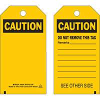 Self-Laminating Safety Tags, Polyester, 4" W x 7" H, English SX810 | NTL Industrial