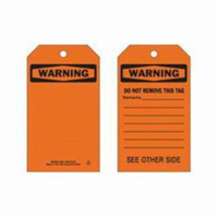 Self-Laminating Safety Tags, Polyester, 4" W x 7" H, English SX811 | NTL Industrial