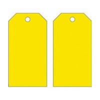 Blank Accident Prevention Tags, Metal, 3" W x 5-3/4" H SX817 | NTL Industrial