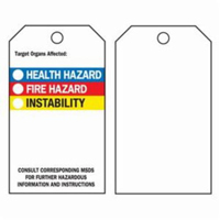 Right-To-Know Tags, Polyester, 3" W x 5-3/4" H, English SX818 | NTL Industrial