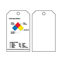 Right-To-Know Tags, Polyester, 3" W x 5-3/4" H, English SX821 | NTL Industrial