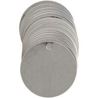 Blank Write-On Valve Tags, Stainless Steel, 2" dia SX856 | NTL Industrial