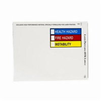 Laser Printable Right-to-Know Labels, Vinyl, Sheet, 10" L x 7" W SY722 | NTL Industrial