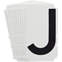 Quick-Align<sup>®</sup>Individual Gothic Number and Letter Labels, J, 4" H, Black SZ998 | NTL Industrial