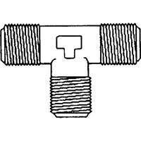 Male Pipe Tee, Brass, 1/8" NTL Industrial