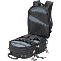Sacs &agrave; dos pour outils &agrave; 75 pochettes, 13" lo x 17-1/2" la, Noir, Nylon NTL Industrial