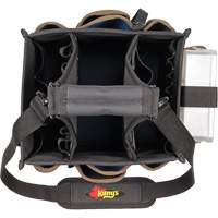 Large Electrical & Maintenance Tool Carrier, Polyester, 23 Pockets, Black NTL Industrial