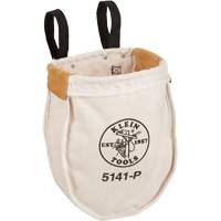 Utility tool Bag with Loop Connection, Canvas, 2 Pockets, Beige/Black NTL Industrial