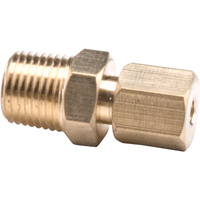 Compression Connectors - Tube to Male Pipe, 3/16" x 1/8" NTL Industrial