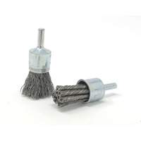 Crimped Wire End Brush, 3/4" Dia., 0.014" Wire Dia., 1/4" Shank NTL Industrial