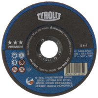 Disque de coupe, 5" x 1/16", Arbre de 7/8", Type 27, Oxyde d'aluminium, 12250 Tr/min NTL Industrial