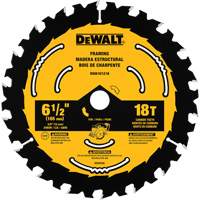 Framing Circular Saw Blade, 6-1/2", 18 Teeth, Wood Use NTL Industrial