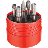 Double Cut Rotary Burr Set, 5 Pieces TCS900 | NTL Industrial