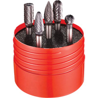 Double Cut Rotary Burr Set, 5 Pieces TCS901 | NTL Industrial
