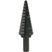 Multi-Hole Step Bit, 3/16"/4.8 mm - 7/8"/#4/22.2 mm  NTL Industrial