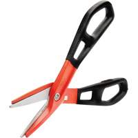 13" Serrated Aluminum Tinner Snip with Dipped Handle, 3" Cut Length, Straight Cut NTL Industrial