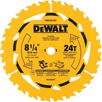 Ripping Circular Saw Blade, 8-1/4", 40 Teeth, Wood Use NTL Industrial