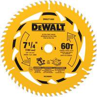 Circular Saw Blade, 7-1/4", 60 Teeth, Wood Use NTL Industrial