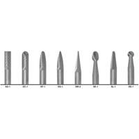 1855 Double Cut Carbide Burr Set, 8 Pieces NTL Industrial