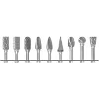 1855 Double Cut Carbide Burr Set, 9 Pieces NTL Industrial