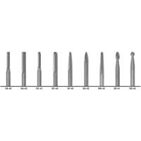 1855 Double Cut Carbide Burr Set, 9 Pieces NTL Industrial