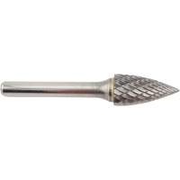 Tree Shape Pointed End Carbide Shipyard Bur, SG-5, 1/2" Dia., 1/4" Shank, 1" Depth of Cut NTL Industrial